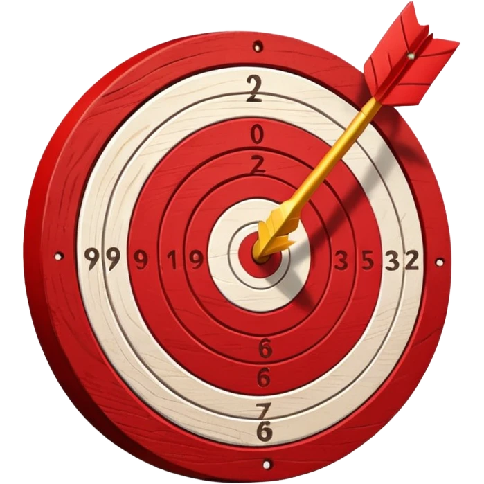 Angled target with an arrow in the center emoji