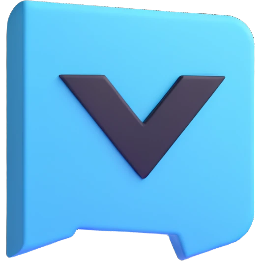 Telegram verification badge, light blue irregular octagon with white checkmark emoji