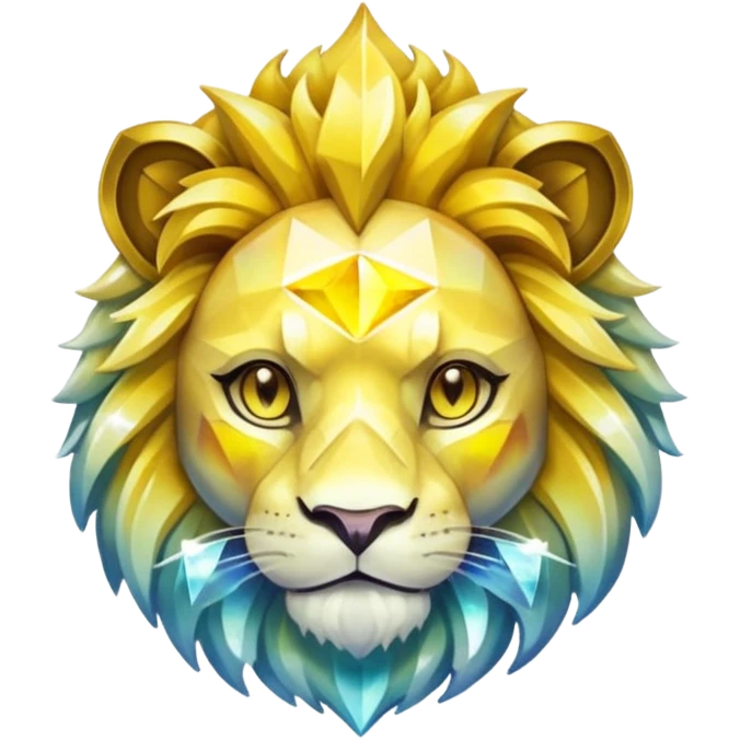 glitter yellow and white pokemon crystal light lion emoji