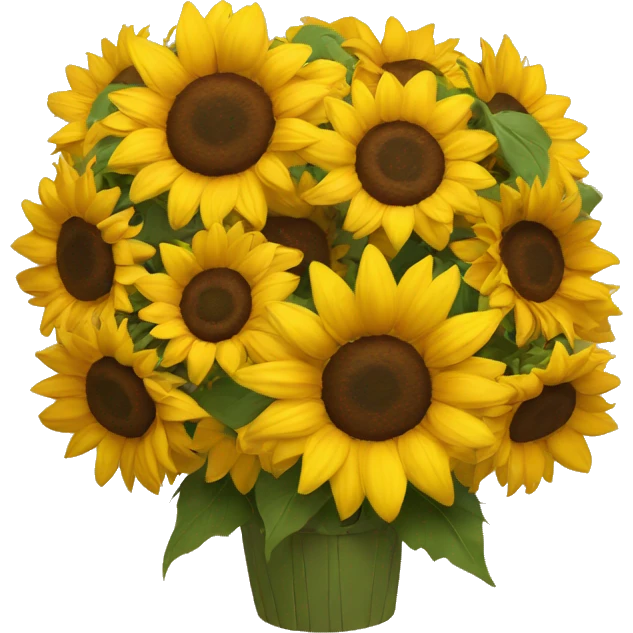 Sunflower bouquet  emoji