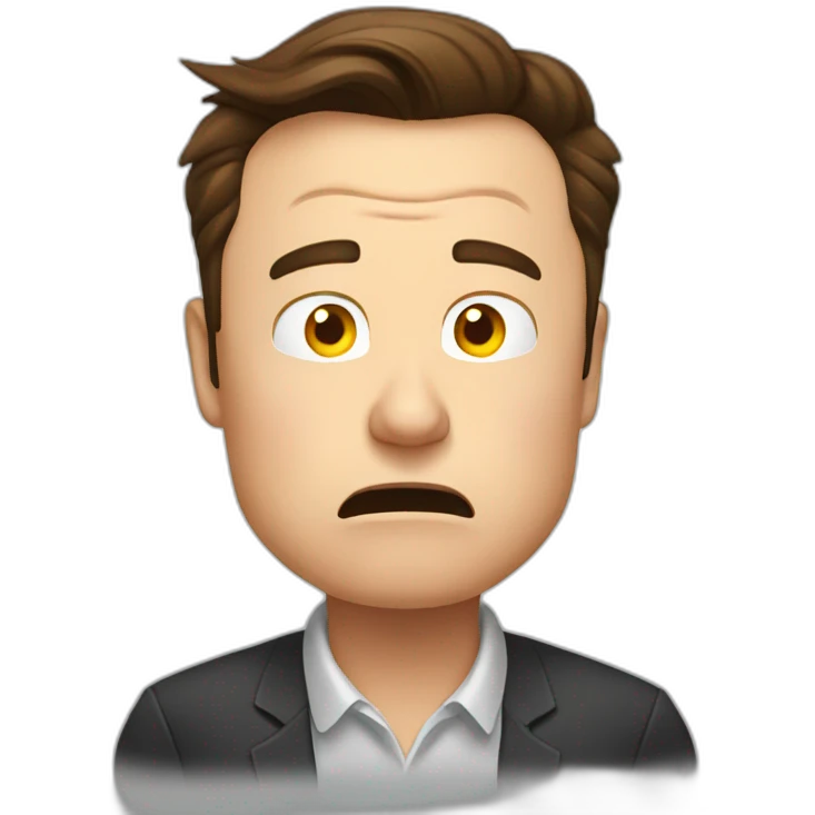 elon musk frustrated emoji