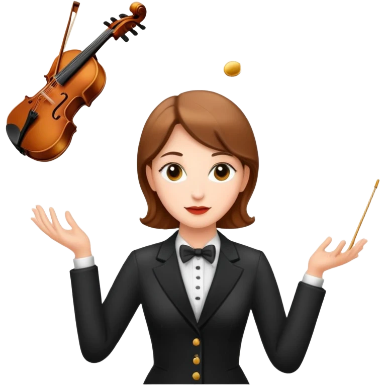 female orchestra conductor emoji