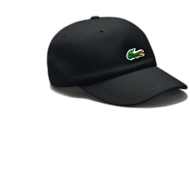Casquette Lacoste noir emoji