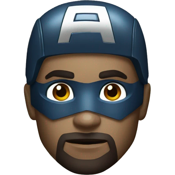 Captain America in a dark style  emoji