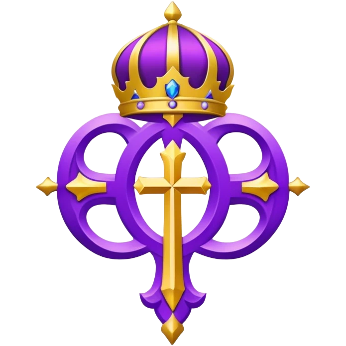 Archibishop's emblem with a touch of purple emoji