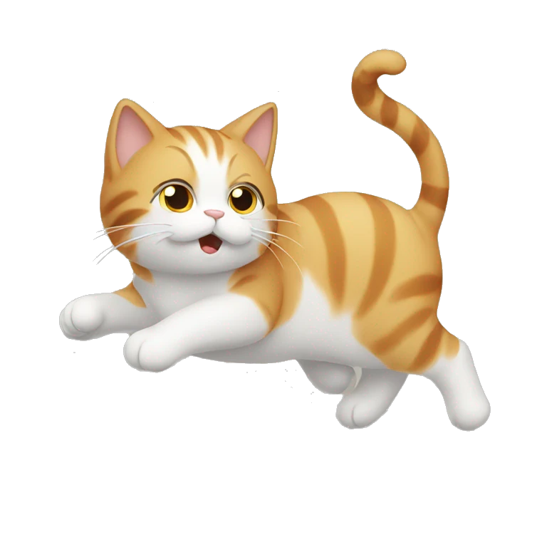 cat in wind emoji