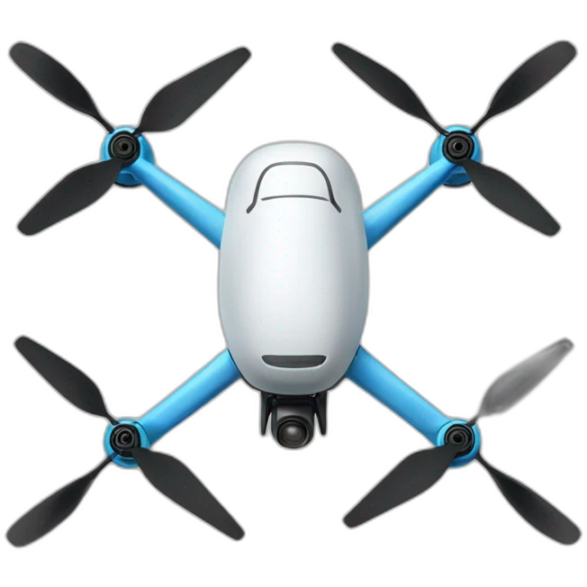 Drone with a letter M emoji