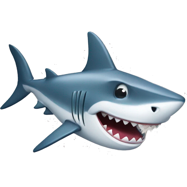 Smirking shark emoji