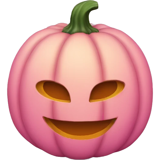 Pink pumpkin  emoji