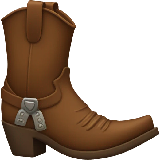 Cowboy boot emoji