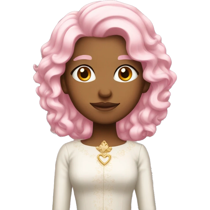 light pink haired princess emoji