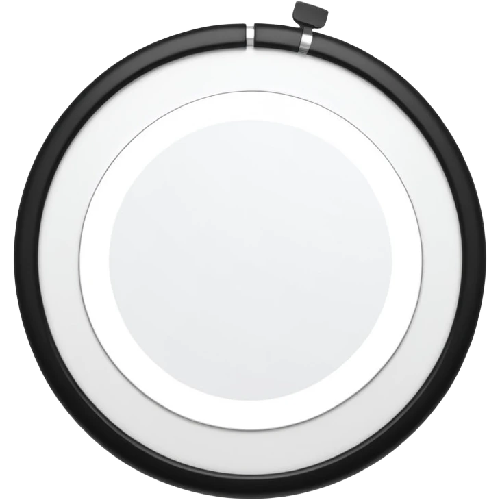 Minimalistic flat vector icon, iOS style, thin black contour on white background. Circular arrows forming a loop with small task board inside. Clean, no text, no shadows emoji