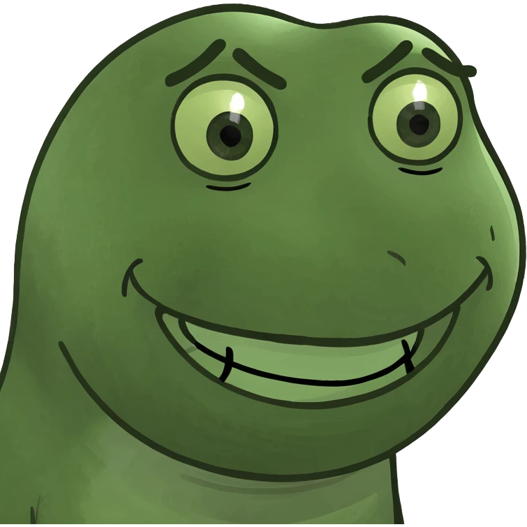 Nervous awkward face with a fake smile emoji