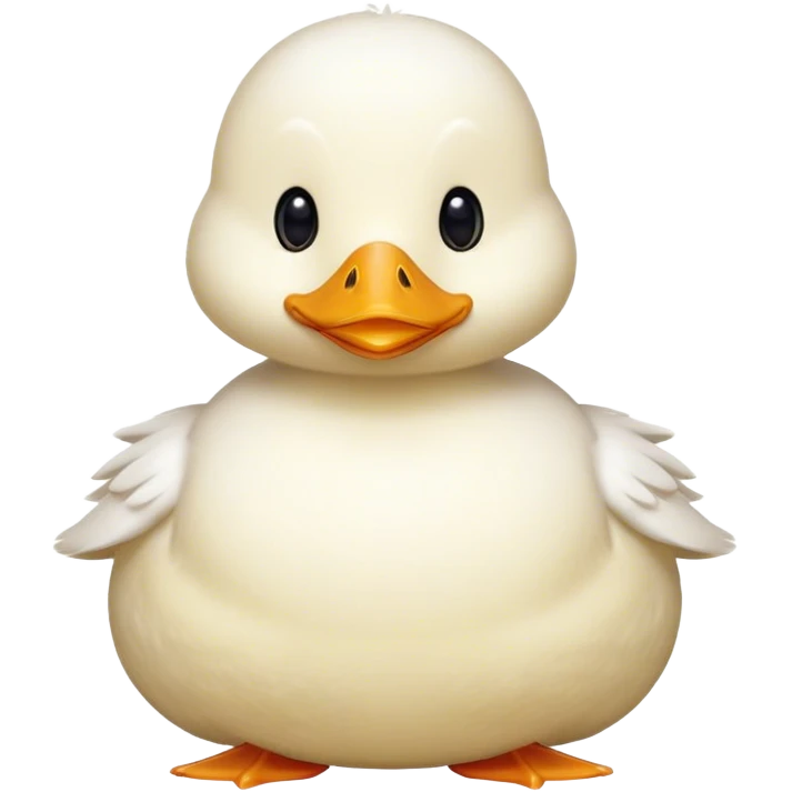 Cute round Duck with Thobe on emoji
