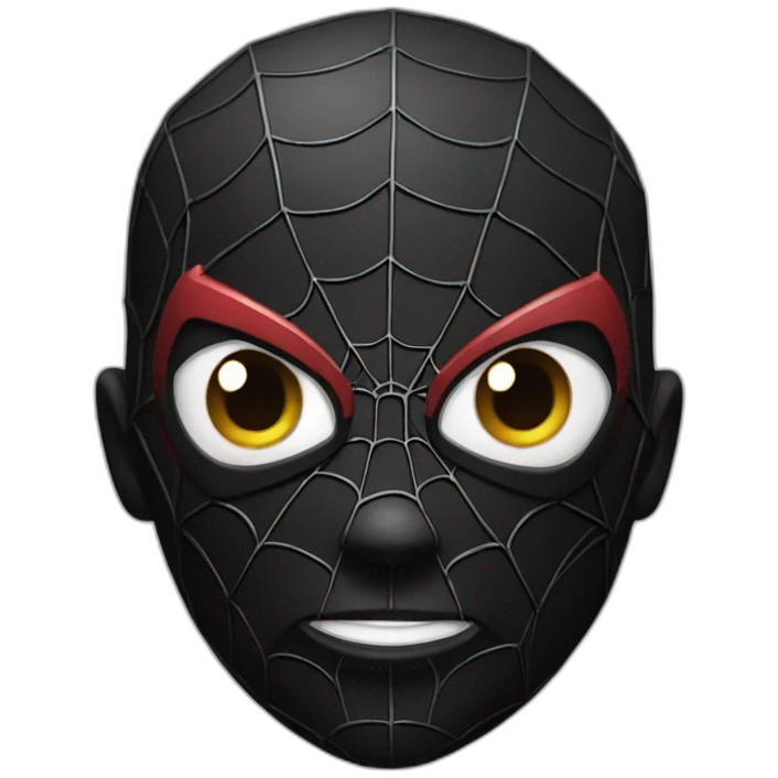 thorned black spider-man emoji