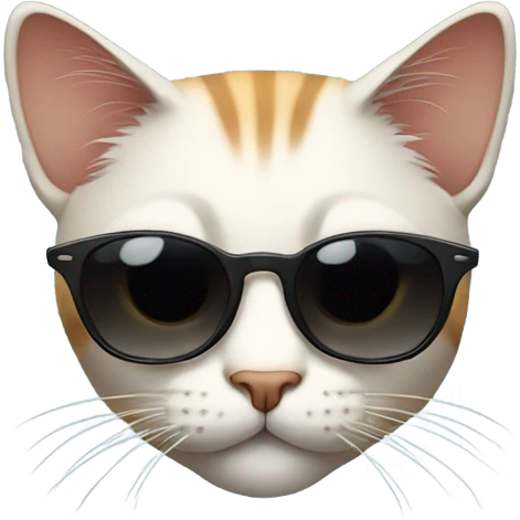 Cat with sunglasses emoji