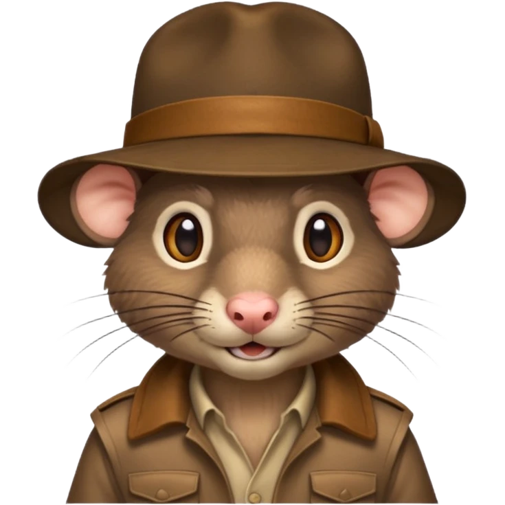 🐀 wearing Indiana jones hat emoji