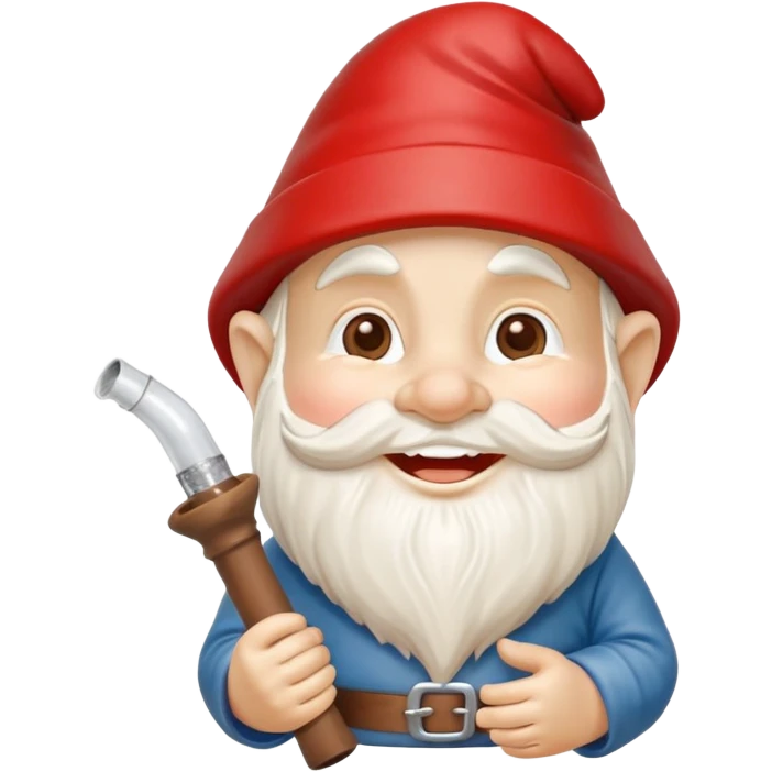 garden gnome holding a meth pipe emoji