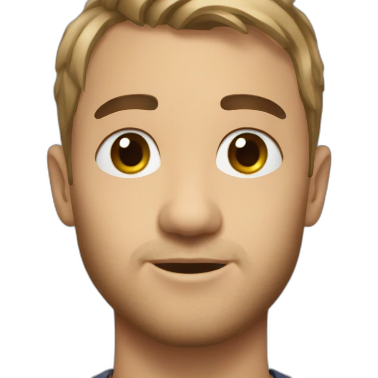Maxime Richard with short hair emoji