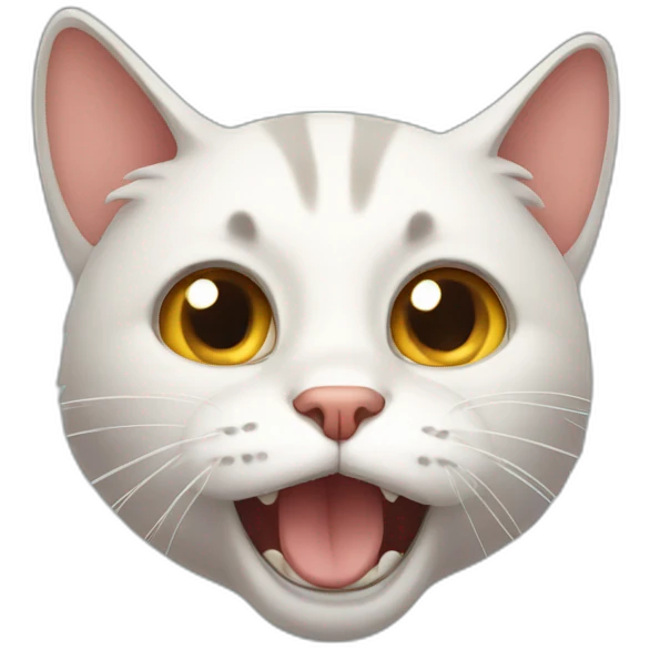 scared cat emoji