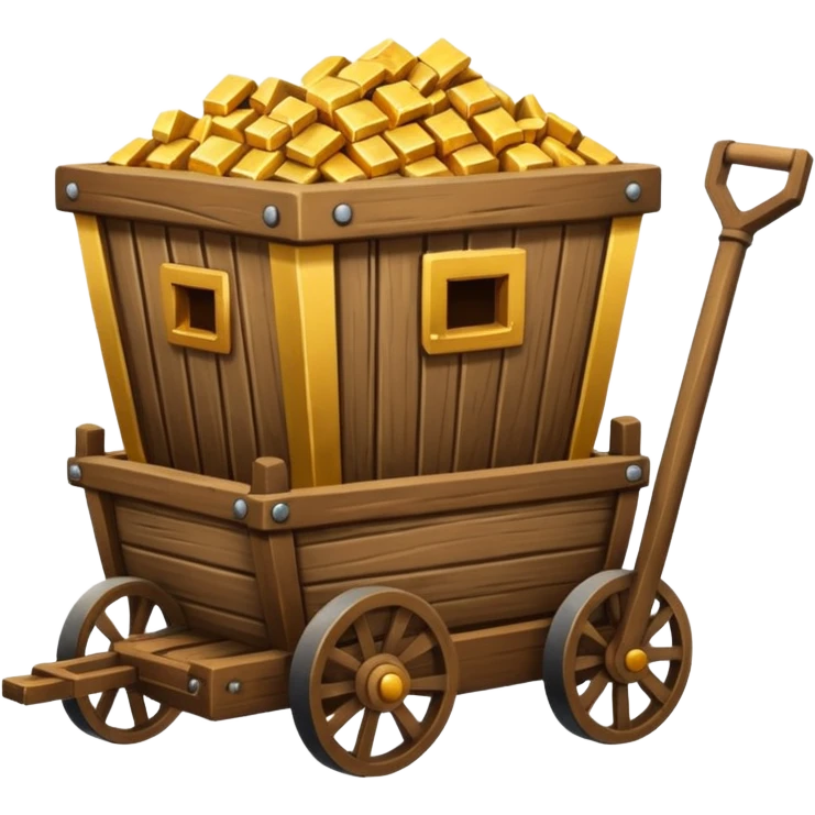 goldmine with minecart emoji