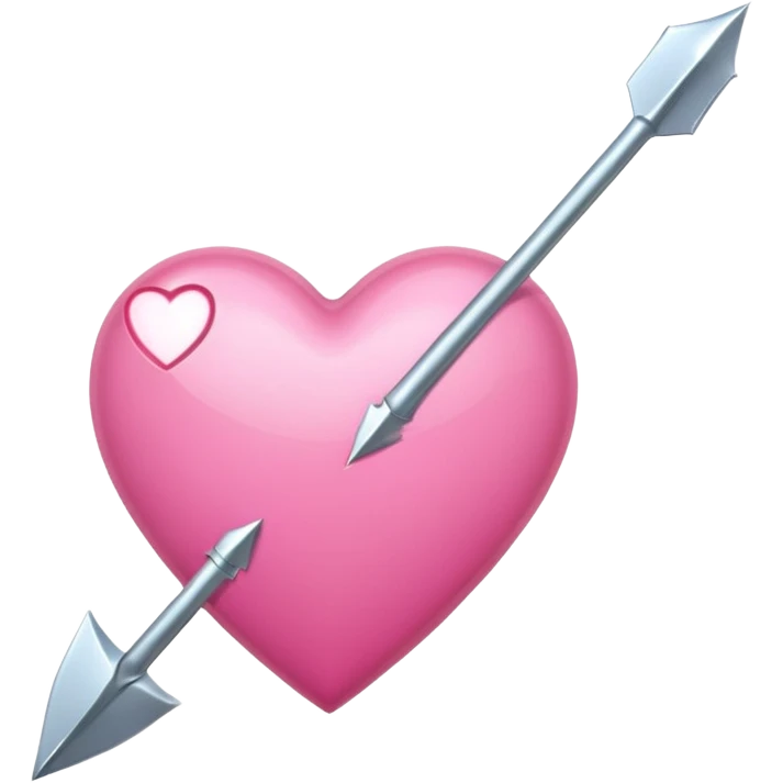 pink heart impelled by arrow emoji