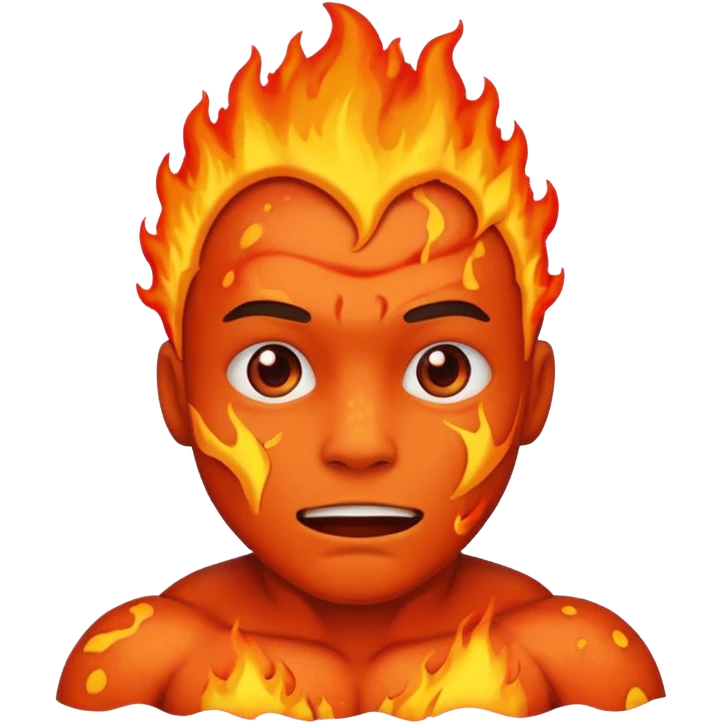 fire lava man emoji