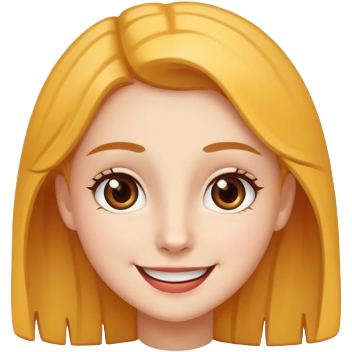 lilly with eyes and smile no face emoji