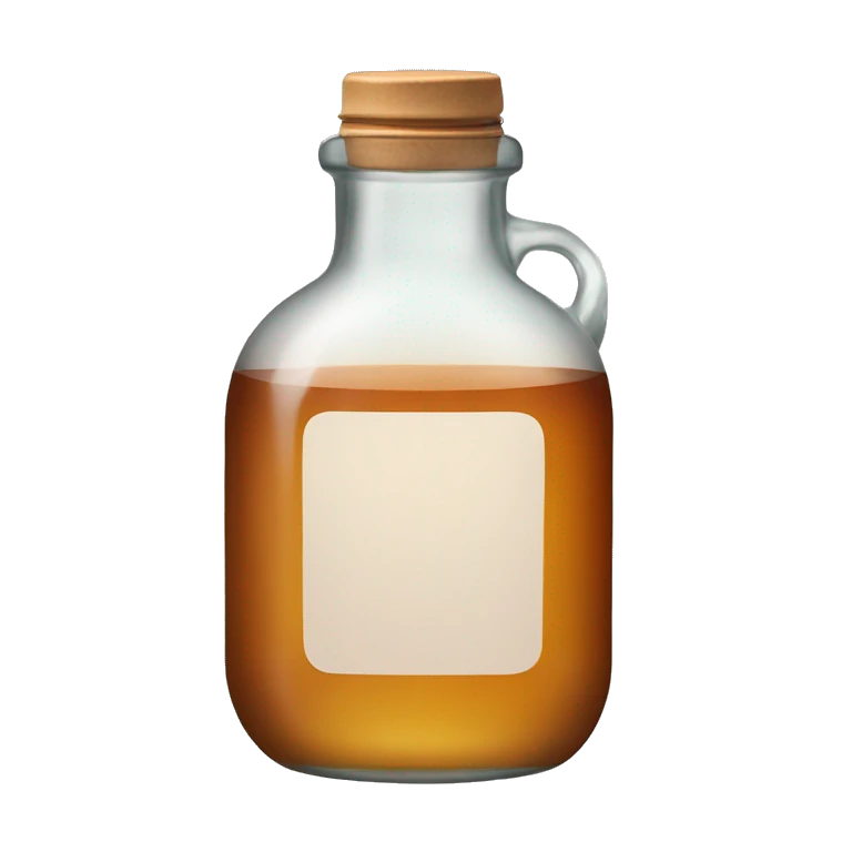 glass bottle with tea emoji