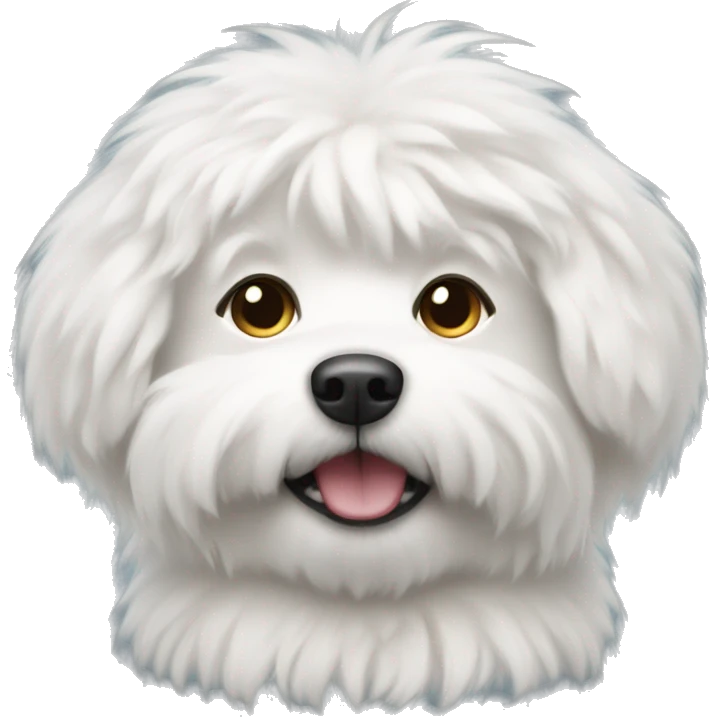 Fluffy white dog  emoji