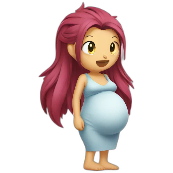 Pregnant sonic emoji