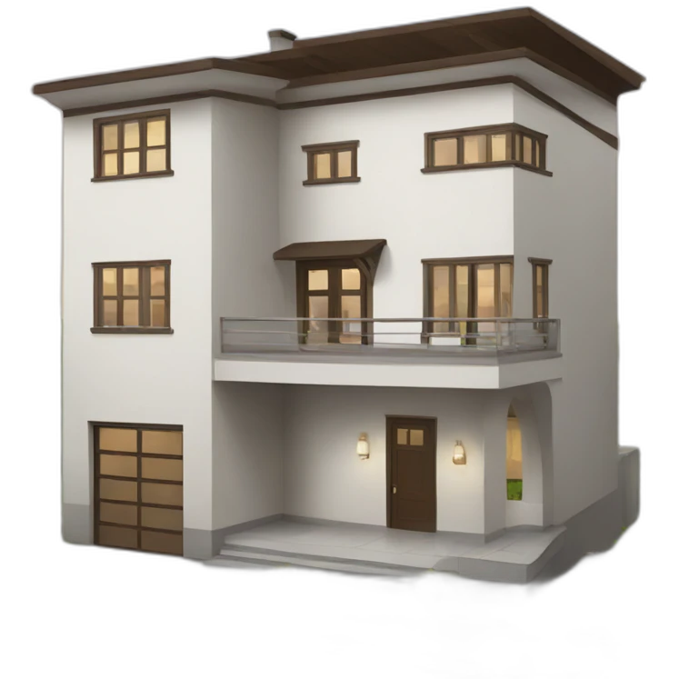 Modern house emoji