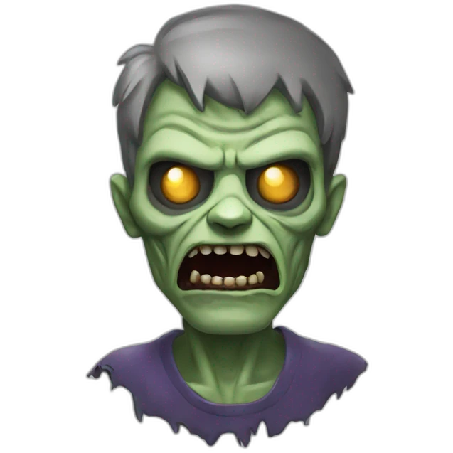 crazy zombi emoji