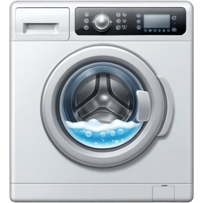 washing machine with bubbles emoji