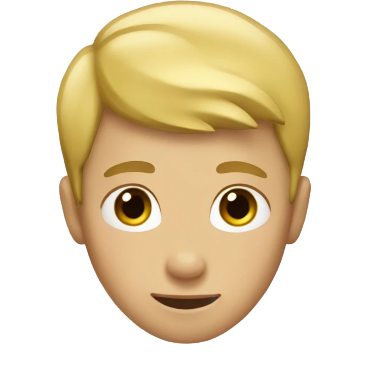 boy with blonde hair  emoji