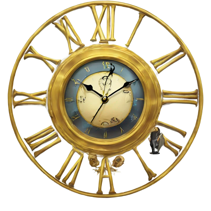 salvador dali clock emoji