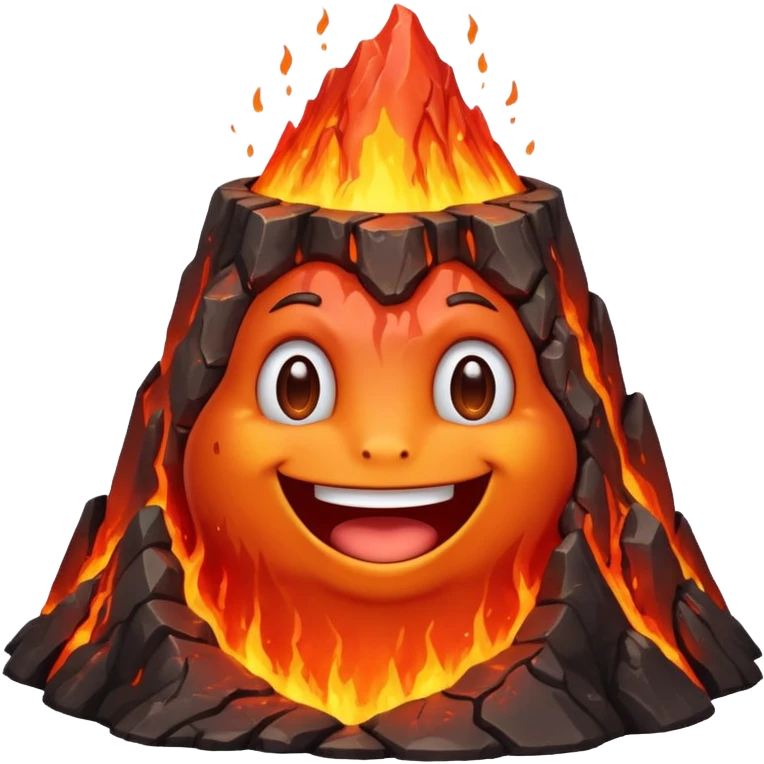friendly Volcano emoji
