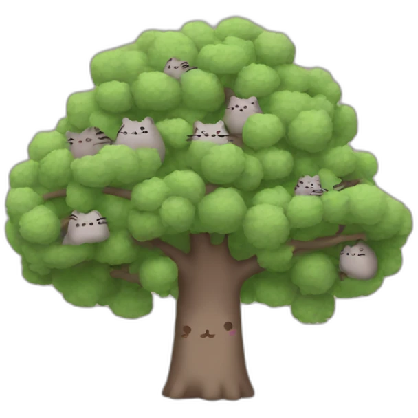 pusheen tree emoji