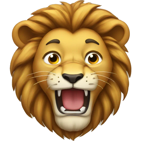 Lion crying  emoji