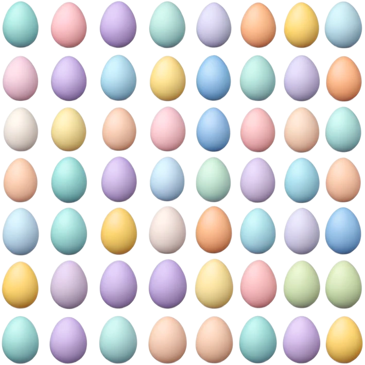 Pastel easter emoji