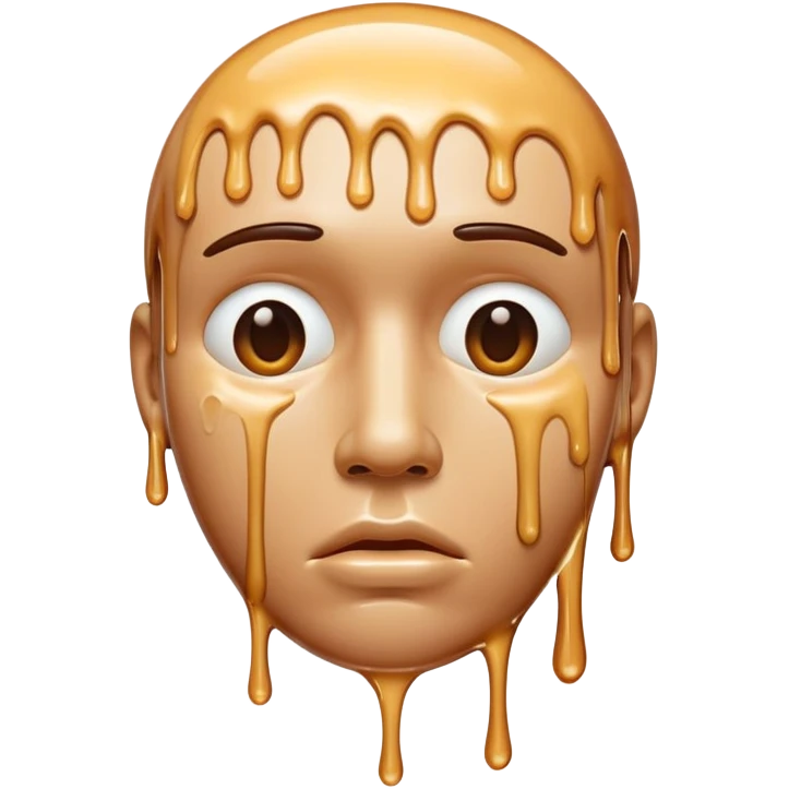 Melting man emoji