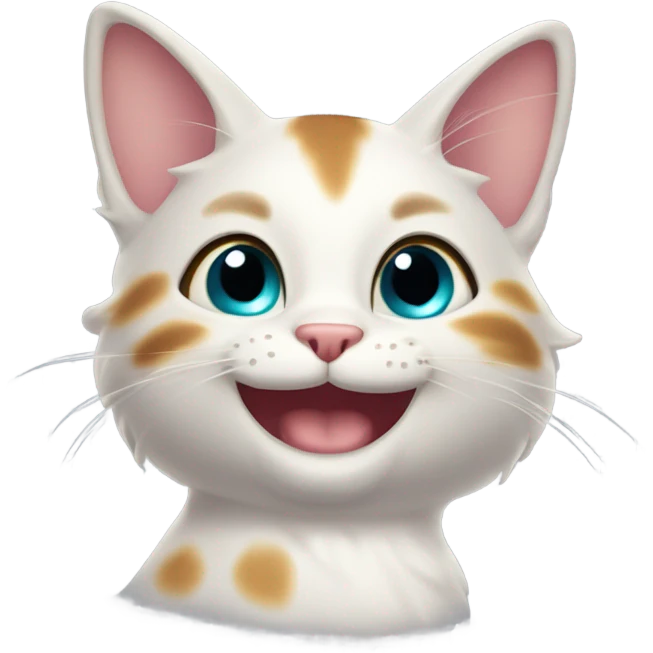 super extremely joyful cat emoji