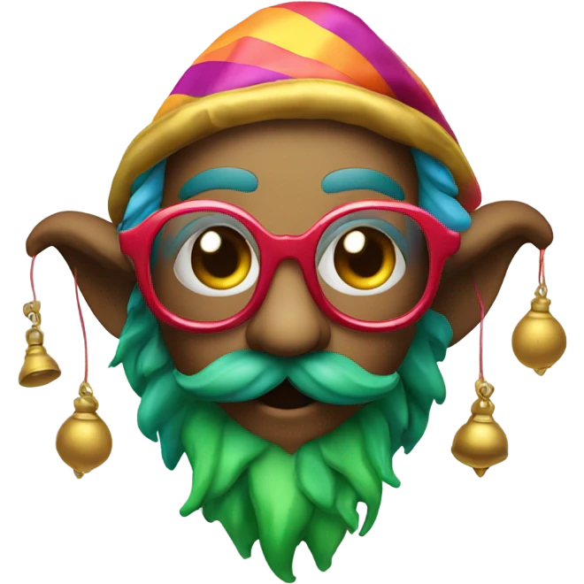 Jester with glasses emoji