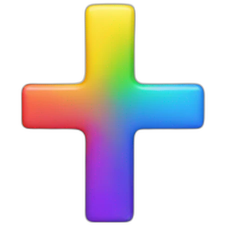 Rainbow colored check mark emoji