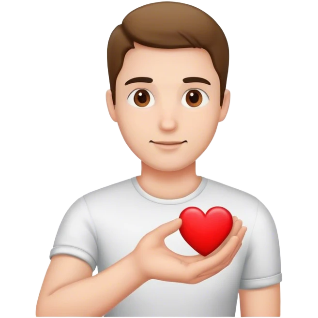 Man Heart on hand  emoji