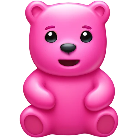 pink gummy bear  emoji
