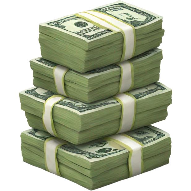 small money stack emoji