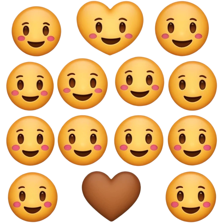 brown soft emoji emoji