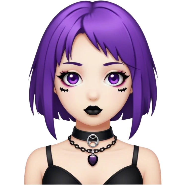kawaii goth choker  emoji