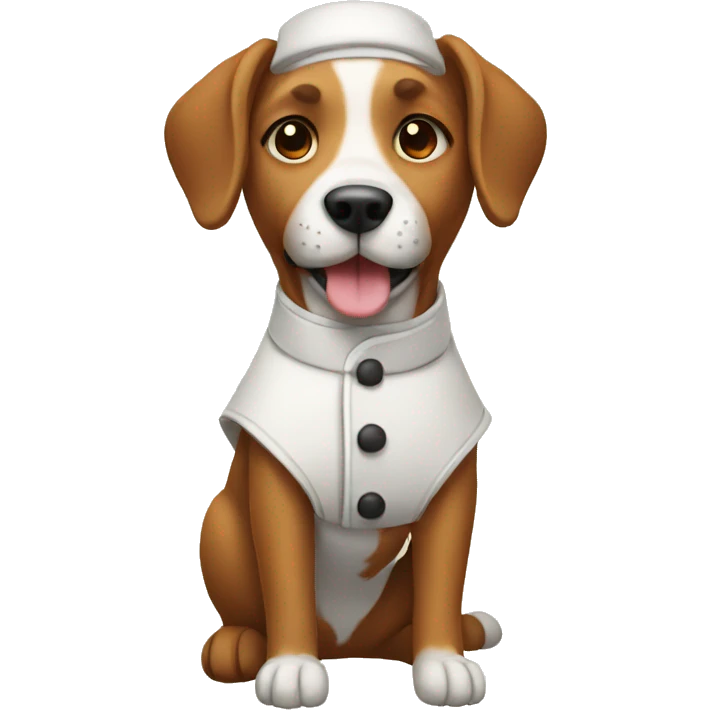Dog baker emoji
